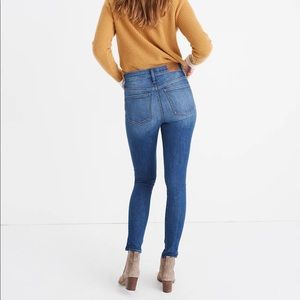 Madewell 9” Skinny Raw Hem Jeans in Pendale Wash